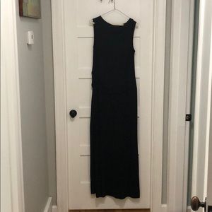 Black Ruched Tommy Bahama Black long dress
